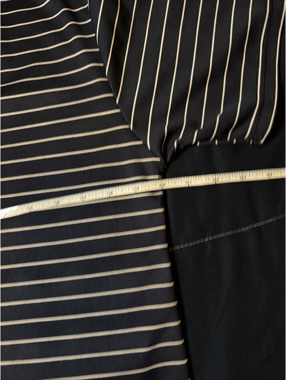 Polyester blend striped polo shirt, Real Essentials, men's casual wear - Picture 4 of 5